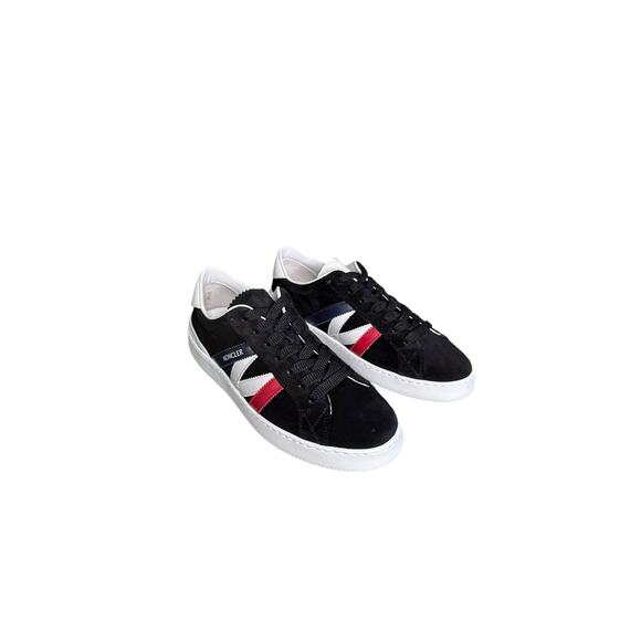 Moncler NIB Monaco M Suede Sneakers in Black Size 42.5 - Picture 8 of 14